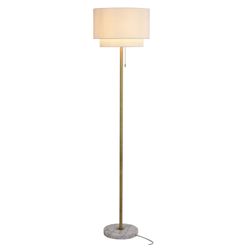 Vaxcel Burnaby 62.5 in H Floor Lamp in Matte Brass Model: L0011