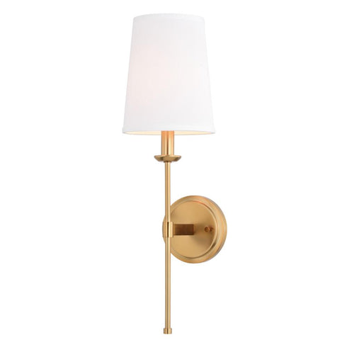 Vaxcel Camden 6 in 1 Light Wall Light in Natural Brass Model: W0448