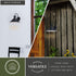 Vaxcel Canton 12 in. Outdoor Wall Light Matte Black and Glossy White in Matte Black and White Finish Model: T0748