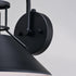 Vaxcel Canton 12 in. Outdoor Wall Light Matte Black and Glossy White in Matte Black and White Finish Model: T0748