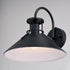 Vaxcel Canton 12 in. Outdoor Wall Light Matte Black and Glossy White in Matte Black and White Finish Model: T0748
