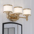 Vaxcel Carlisle 22 in. W 3 Light Vanity in Natural Brass Model: W0479