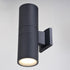 Vaxcel Chiasso LED 2 Light 13 in. H Outdoor Wall Light in Textured Black Model: T0747