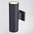 Vaxcel Chiasso LED 2 Light 13 in. H Outdoor Wall Light in Textured Black Model: T0747