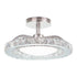 Vaxcel Clara 12.25 in. Semi Flush Mount in Brushed Nickel Model: C0276
