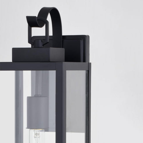Vaxcel Clinton 6 in. Outdoor Wall Light in Matte Black Model: T0745