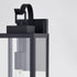 Vaxcel Clinton 6 in. Outdoor Wall Light in Matte Black Model: T0745