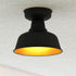 Vaxcel Cody 10.25 in. W Outdoor Semi Flush Mount in Oil Rubbed Bronze and Light Gold Model: T0770