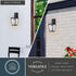 Vaxcel Cottage Grove 7.5 in. W Outdoor Wall Light in Matte Black Model: T0774