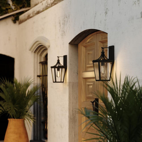 Vaxcel Cottage Grove 7.5 in. W Outdoor Wall Light in Matte Black Model: T0774