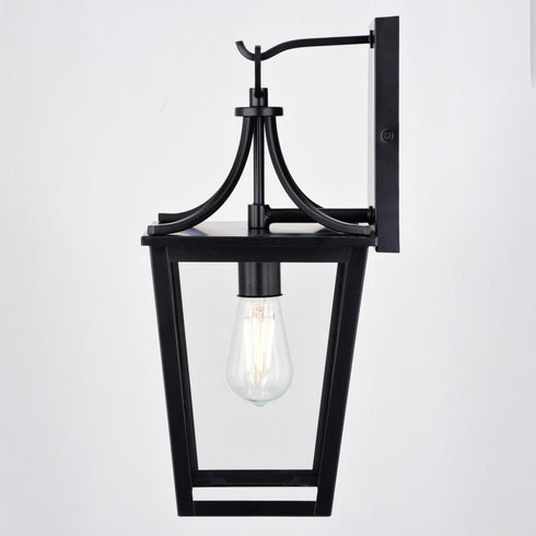 Vaxcel Cottage Grove 7.5 in. W Outdoor Wall Light in Matte Black Model: T0774