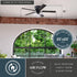 Vaxcel Cromwell 52 in. Ceiling Fan with Pull Chain and Remote in Matte Black Model: F0128