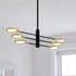 Vaxcel Cullerto 34.75 in. 6 Light LED Pendant in Matte Black and Antique Gold Model: P0424