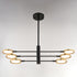 Vaxcel Cullerto 34.75 in. 6 Light LED Pendant in Matte Black and Antique Gold Model: P0424