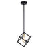 Vaxcel Deering 9 in 1 Light Mini Pendant in Matte Black and Satin Brass Model: P0401