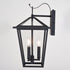 Vaxcel Derby 10 in 3 Light Outdoor Wall Light in Matte Black Model: T0718