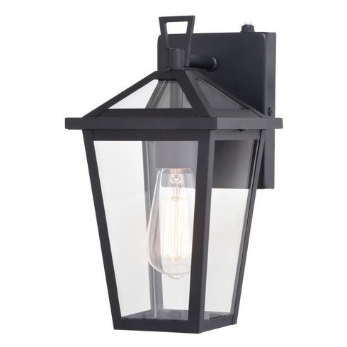 Vaxcel Derby 6 in Outdoor Wall Light in Matte Black Model: T0715