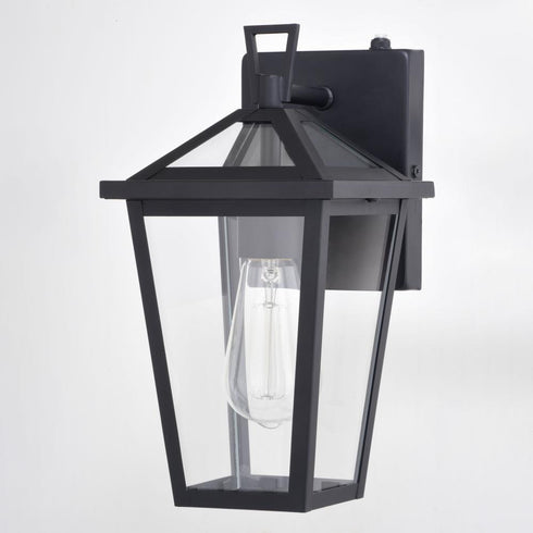 Vaxcel Derby 6 in Outdoor Wall Light in Matte Black Model: T0715