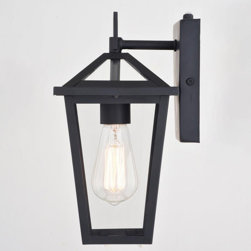 Vaxcel Derby 6 in Outdoor Wall Light in Matte Black Model: T0715