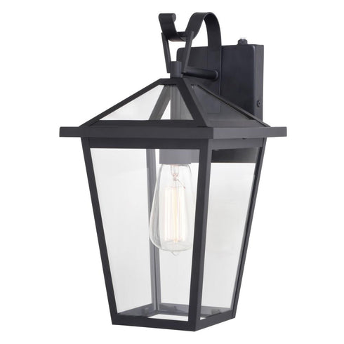 Vaxcel Derby 8 in Outdoor Wall Light in Matte Black Model: T0716