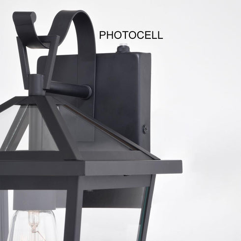 Vaxcel Derby 8 in Outdoor Wall Light in Matte Black Model: T0716
