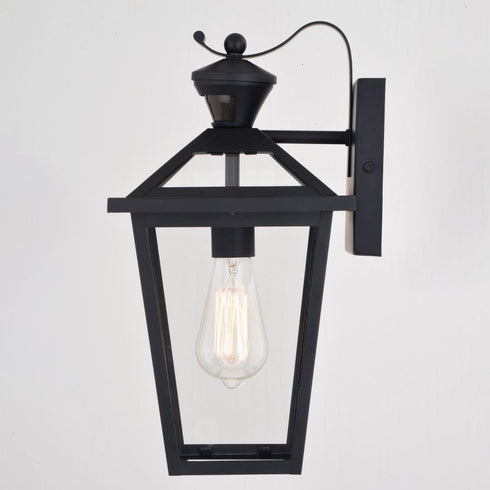 Vaxcel Derby Dualux 8 in Outdoor Motion Sensor Wall Light in Matte Black Model: T0717