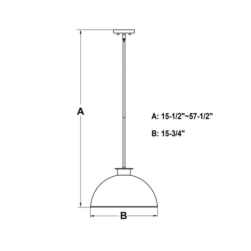 Vaxcel Devon 16 in. Pendant in Glossy White and Satin Brass Model: P0411