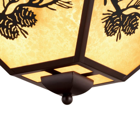 Vaxcel Douglas 14 in. Outdoor Flush Mount in Warm Bronze Model: T0665