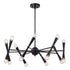 Vaxcel Drake 29 in. 16 Light Chandelier in Matte Black Model: H0292