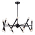 Vaxcel Drake 29 in. 16 Light Chandelier in Matte Black Model: H0292
