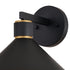 Vaxcel Dunbar 10 in Outdoor Wall Light in Matte Black and Gold Model: T0681