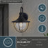Vaxcel Dunlap 9 in. W Outdoor Wall Light in Textured Black Model: T0779