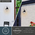 Vaxcel Dunlap 9 in. W Outdoor Wall Light in Textured Black Model: T0779