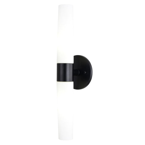 Vaxcel Elliot 20.5 in. 2 Light Wall Light in Matte Black Model: W0457