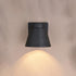 Vaxcel Evans 6 in. W LED Outdoor Wall Light in Textured Black Model: T0769