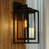 Vaxcel Filmore 7 in. W Outdoor Wall Light in Textured Black Model: T0773