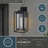 Vaxcel Filmore 7 in. W Outdoor Wall Light in Textured Black Model: T0773