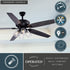 Vaxcel Fircrest 60 in. Ceiling Fan in Matte Black Model: F0130