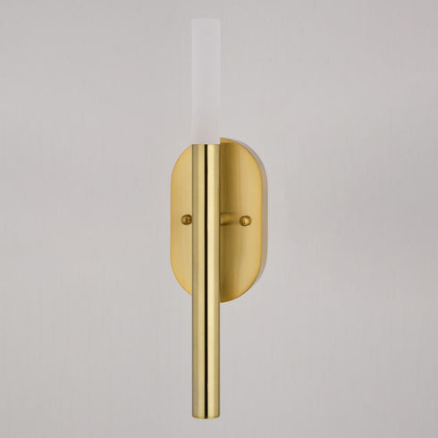 Vaxcel Fulton 18 in. 1 Light LED Wall Light in Satin Brass Model: W0490