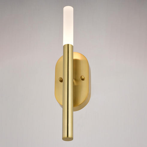 Vaxcel Fulton 18 in. 1 Light LED Wall Light in Satin Brass Model: W0490
