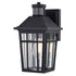 Vaxcel Garfield Park 12.25 in. H Outdoor Motion Sensor Wall Light in Textured Black Model: T0781