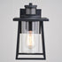 Vaxcel Geneva Dualux 7 in. Outdoor Motion Sensor Wall Light in Textured Black Model: T0729