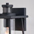 Vaxcel Geneva Dualux 7 in. Outdoor Motion Sensor Wall Light in Textured Black Model: T0729