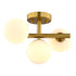 Vaxcel Graham 13 in. W 3 Light Semi Flush Mount in Harvest Gold Model: C0318