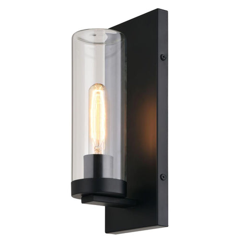 Vaxcel Grantley 4.75 in Outdoor Wall Light in Matte Black Model: T0719