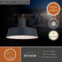 Vaxcel Hammond 10 in. Outdoor Wall Light Matte Black and Glossy White in Matte Black and White Finish Model: T0750