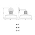 Vaxcel Hammond 10 in. Outdoor Wall Light Matte Black and Glossy White in Matte Black and White Finish Model: T0750