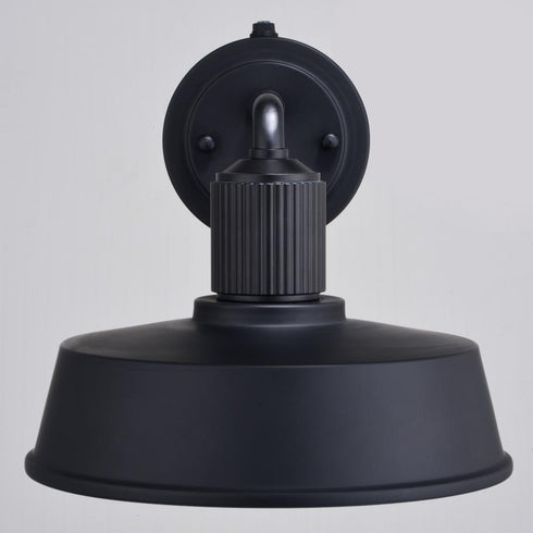 Vaxcel Hammond 10 in. Outdoor Wall Light Matte Black and Glossy White in Matte Black and White Finish Model: T0750