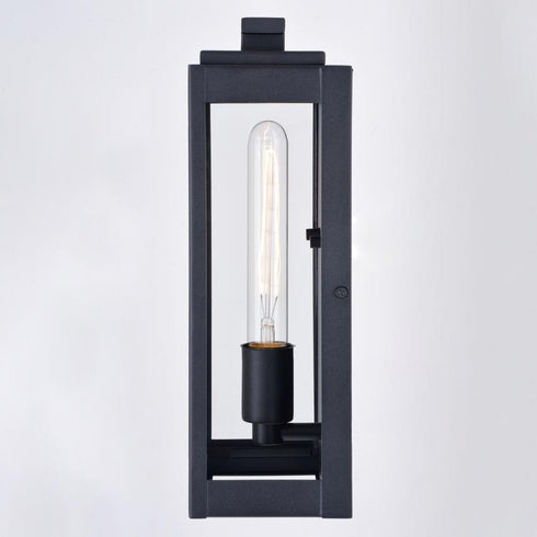 Vaxcel Hampton 6 in. Outdoor Wall Light in Textured Black Model: T0705