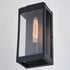 Vaxcel Hampton 6 in. Outdoor Wall Light in Textured Black Model: T0705